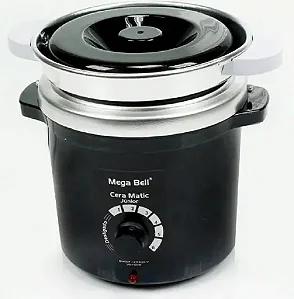TERMOCERA AQUECEDOR DE CERA JÚNIOR 400G - PRETO- COM REFIL - MEGA BELL