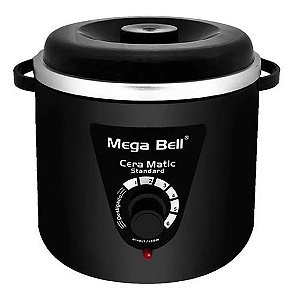 TERMOCERA AQUECEDOR DE CERA STANDARD 700G (COM REFIL) - PRETO- MEGA BELL