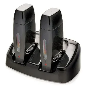 KIT BASE DUPLA + 2 APARELHOS DE CERA MATIC ROLL ON - MEGA BELL PRETO