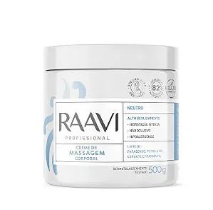 CREME DE MASSAGEM CORPORAL NEUTRO (500G) - RAAVI