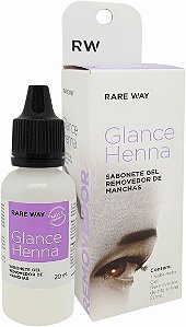 REMOVEDOR DE HENNA EM GEL (SABONETE LÍQUIDO) - RARE WAY GLANCE 20ml
