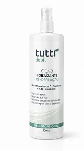 LOÇÃO HIGIENIZANTE - 500ml - PRÉ DEPILAÇÃO - TUTTIDEPIL