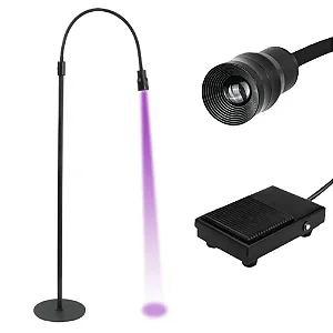 LED PROFISSIONAL DE CHÃO LED/UV PARA COLAS ADESIVO LED 5W C/ PEDAL - GLAMLASH