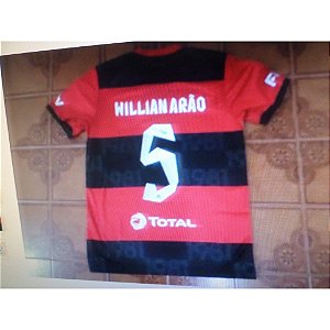 Camisa flamengo rubro negra jogo libertadores número 5 willian arão tamanho M
