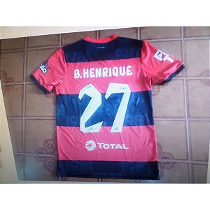 Camisa flamengo rubro negra jogo carioca numero 27 b. Henrique tamanho P
