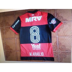 Camisa Flamengo Rubro negra jogo sul-americana número 8 M. Araújo tamanho M