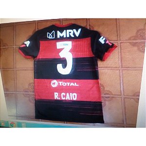 Camisa Flamengo Rubro negra jogo brasileiro número 3 R. Caio tamanho M