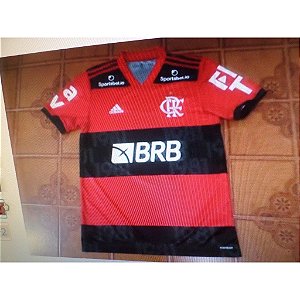 CAMISA  FLAMENGO  RUBRO  NEGRA  COMEMORAÇÃO  DO  TÍTULO   NUMERO   3    R.   CAIO   TAMANHO  M