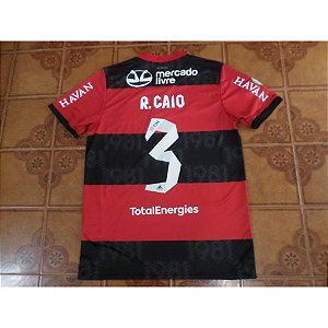 Camisa Flamengo Rubro negra jogo brasileiro número 3 R. Caio tamanho M