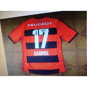 Camisa Flamengo Rubro Negra Jogo final carioca número 17 Gabriel tamanho M  - RONNIE ESPORTES 10