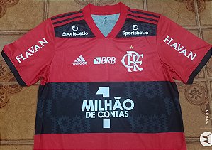 Camisa Flamengo rubro negra jogo x Coritiba número 5 Willian arão tamanho M
