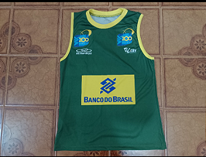 Camisa Brasil verde vôlei feminino tamanho P