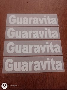 Patrocínio GUARAVITA branco das mangas pra camisa flamengo tamanho único