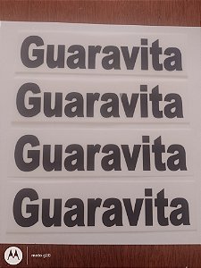 Patrocínio GUARAVITA preto das mangas pra camisa flamengo tamanho único