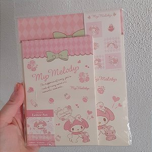 Papel de carta e envelope My Melody Friendly Sanrio Japão