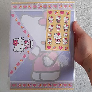 Papel de carta e envelope Hello Kitty