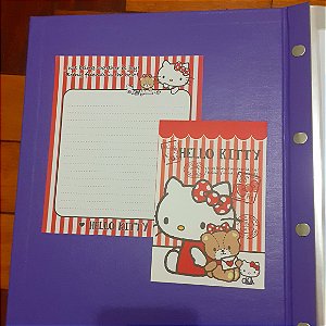 Especial Hello Kitty 01 papel de carta e 01 envelope Sanrio Importado