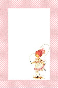 Papel de carta menina clarinho