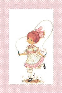 Papel de carta menina vintage art big clarinho