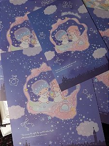 Papel de Carta Little Twins Stars Sanrio Importado