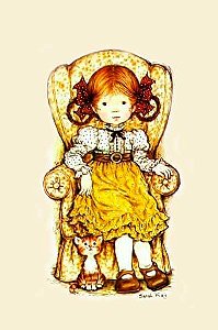 Papel de carta menina Sarah Kay