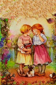 Papel de carta meninas Lisi