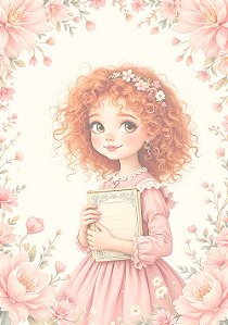 Papel de carta art big clarinho menina colecionadora - original