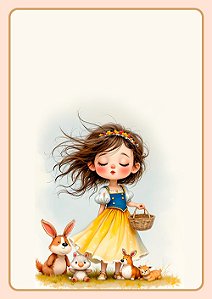 Papel de carta beijo de princesa