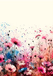 Papel de carta floral