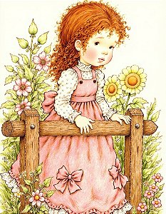 COLEÇÃO FAZENDINHA VESTIDO ROSA - 9 PAPÉIS DE CARTA