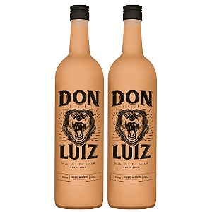 Kit Coquetel Alcoólico Don Luiz Dulce de Leche Cream 750ml Caixa C/2und