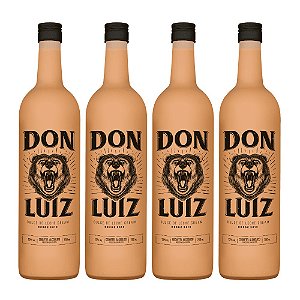 Kit Coquetel Alcoólico Don Luiz Dulce de Leche Cream 750ml Caixa C/4und