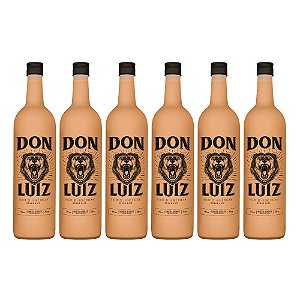 Kit Coquetel Alcoólico Don Luiz Dulce de Leche Cream 750ml Caixa C/6und
