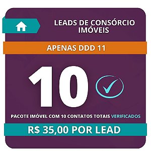 10 Leads de Consórcio de Imóvel (validados)