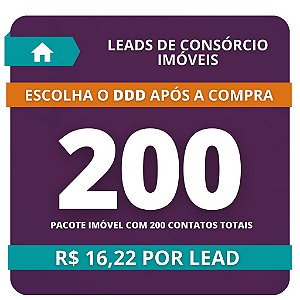 200 Leads de Consórcio de Imóvel
