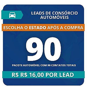 90 Leads de Consórcio de Automóvel