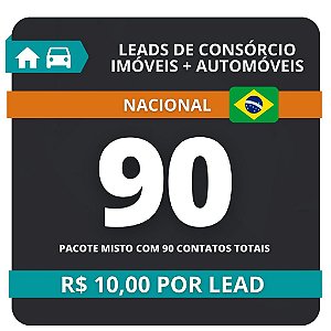 Promoção 90 Leads de Consórcio (Imóvel e Automóvel)