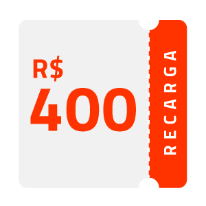 R$400,00 - Credito Para Compra Avulsa no Cardápio