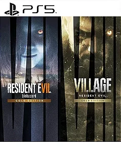 Resident Evil 7 Gold Edition & Village Gold Edition PS4 & PS5 PS5 Midia Digital