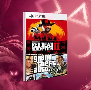 Red Dead Redemption 2 + Grand Theft Auto V PS5 Midia Digital
