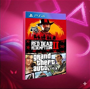 Red Dead Redemption 2 + Grand Theft Auto V PS4 Midia Digital
