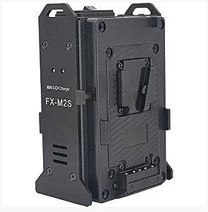 Mini Carregador 2 canais FXLION - FX-M2S 16.8V / 2A V-Mount