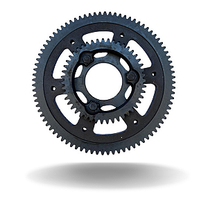 ENGRENAGEM DUPLA RAIADA 84X47