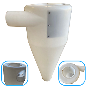 CICLONE PLASTICO C/ DUTO BRANCO