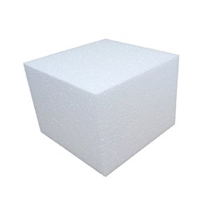Base De Bolo Fake Isopor 20 Cm x 15 Cm Alt Quadrado Maciço