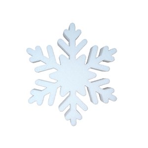 Decoração Floco de Neve de Isopor EPS 30 Cm x 4 Cm Festa