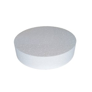 Bolo Falso Redondo Isopor EPS 45cm x 10cm Festa Infantil
