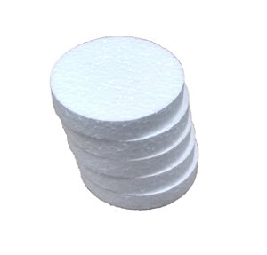 Disco De Isopor 10 Cm x 2 Cm Altura C/10 Un Base Bolo Doces