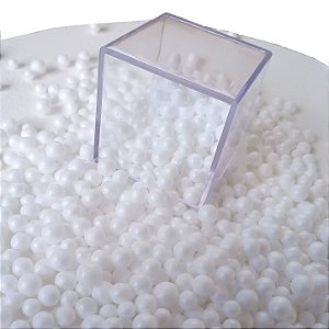 Pérola De Isopor 1 Lt EPS 3 a 5 MM Enchimento Puff Artesanato