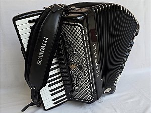 Acordeon 120 Baixos Scandalli Polifônica "Já Eletrificada"